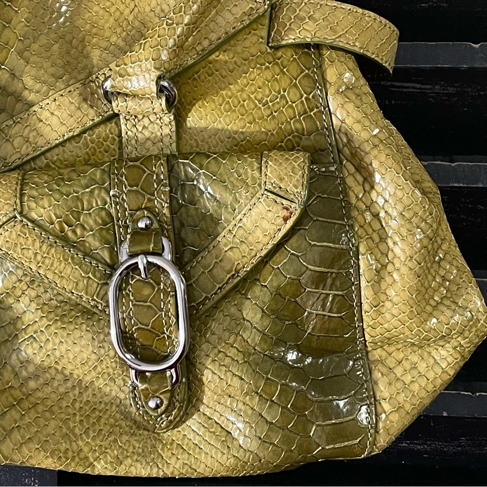 Cole Haan Trinity Python Print Purse Shoulder Bag - image 2